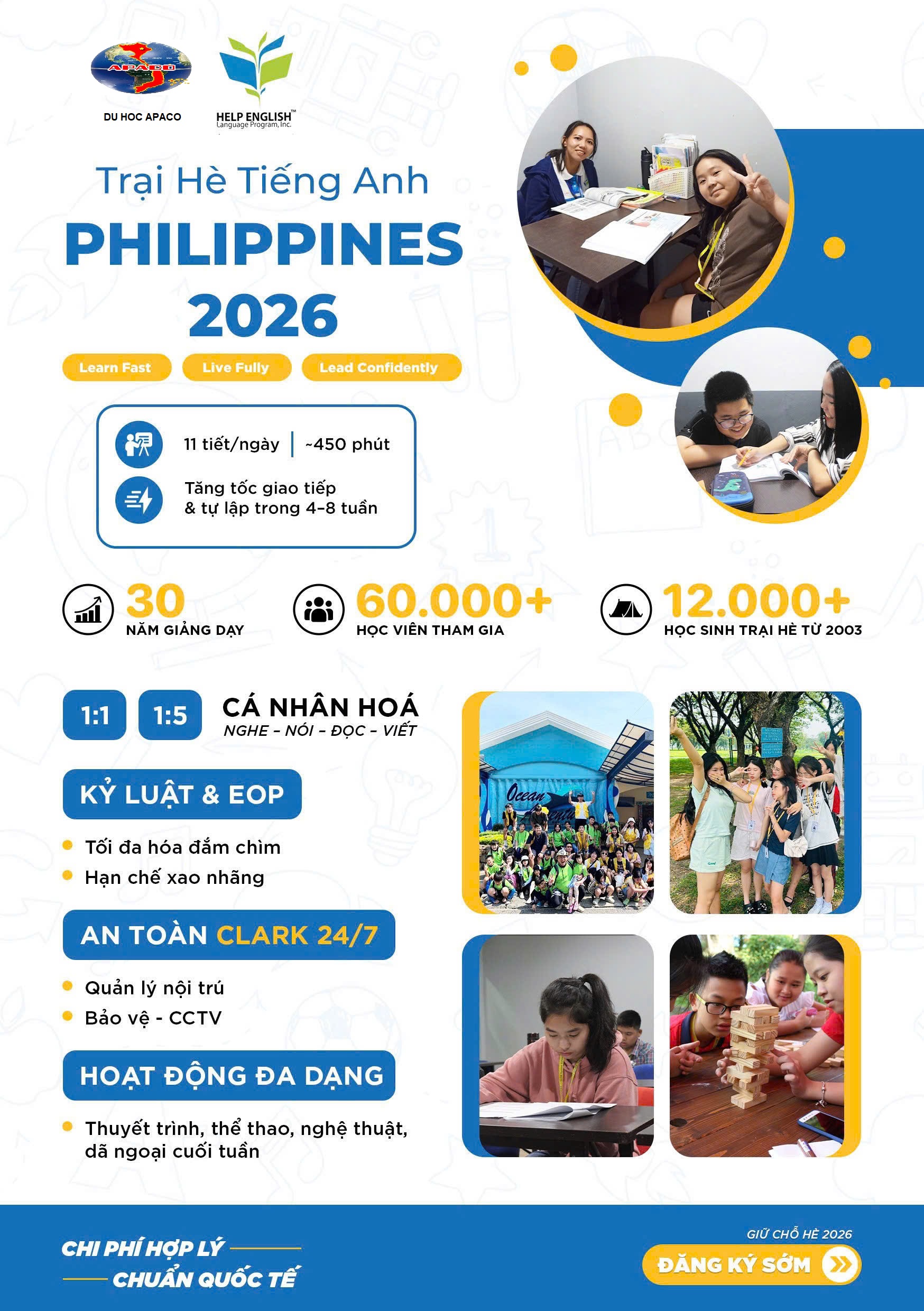 TRẠI HÈ TIẾNG ANH CHUYÊN SÂU PHILIPPINES 2026 – HỌC THẬT, TIẾN BỘ THẬT